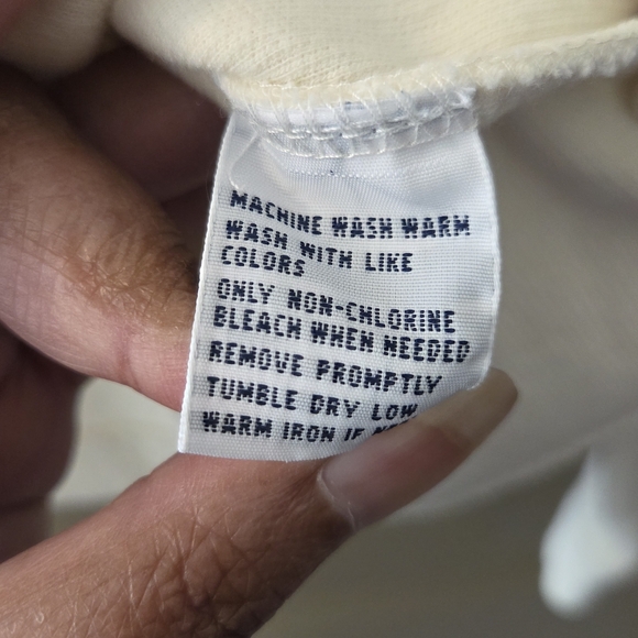 Polo Ralph Lauren Men's Quarter-Zip Cream Long Sleeve Sweater Preppy Classic - Picture 9 of 9